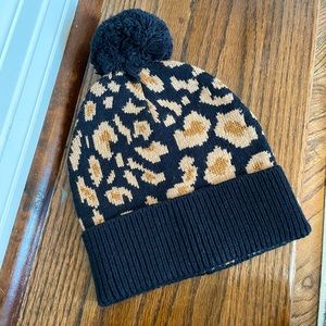 4/$30 - cheetah print beanie s/m
